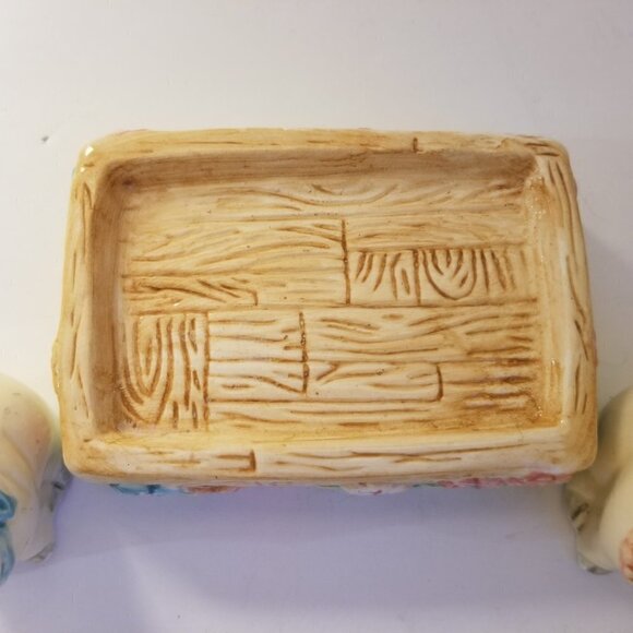 Mercuries Country Farm Tea Set Pig Salt & Pepper Shakers 1994 - Picture 3 of 13